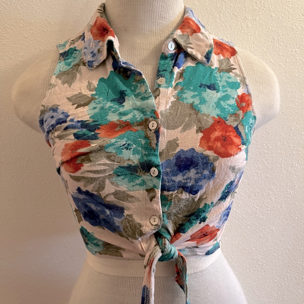 Iris Los Angeles Button-up W/Lace back